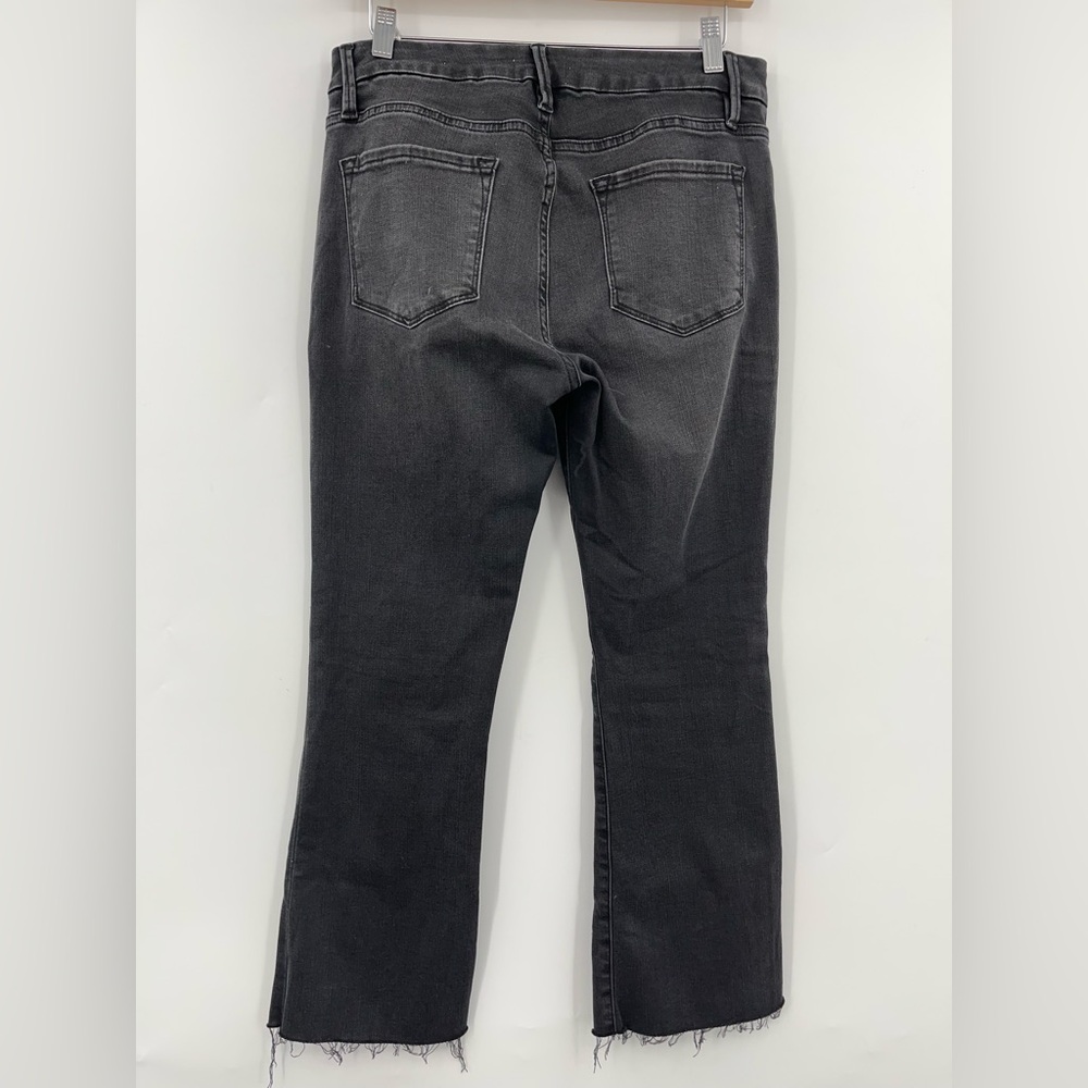 Frame Le Crop 29x27 Mini Boot Kerry Black 0190 Jeans faded gray stretch - Picture 3 of 10